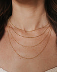 18K Gold Filled Satellite Chain Necklace