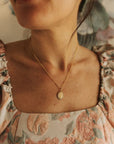 Our Lady of Grace Miraculous Medal Gold Filled Satellite Chain Necklace