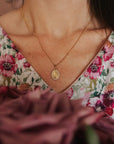 Our Lady of Grace Miraculous Medal Gold Filled Satellite Chain Necklace