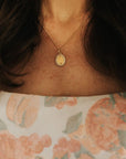 Our Lady of Grace Miraculous Medal Gold Filled Satellite Chain Necklace