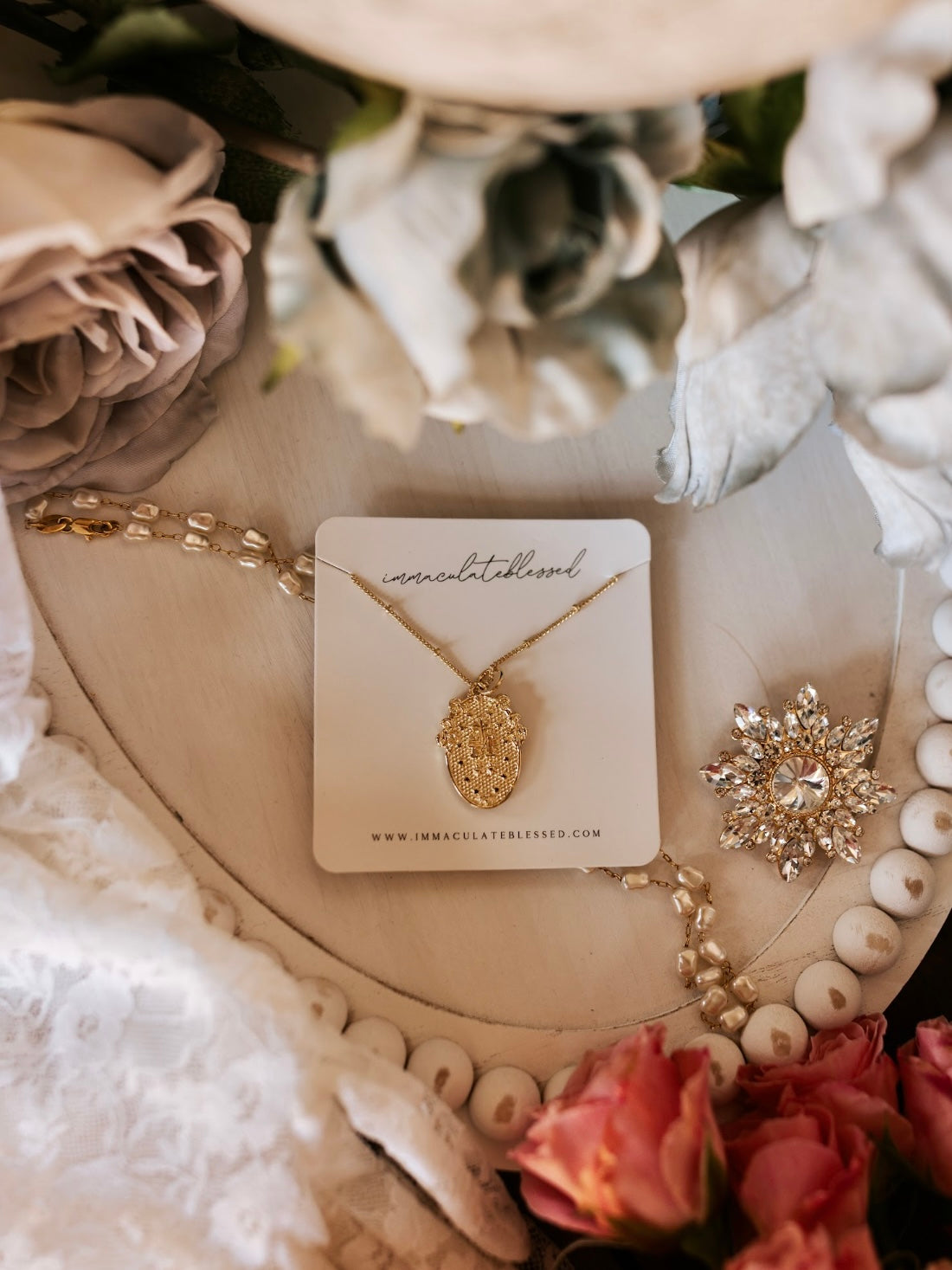 Immaculate Conception Miraculous Medal Gold Filled Necklace
