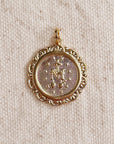 Miraculous Medal Antique Gold Filled Beaded Chain Necklace