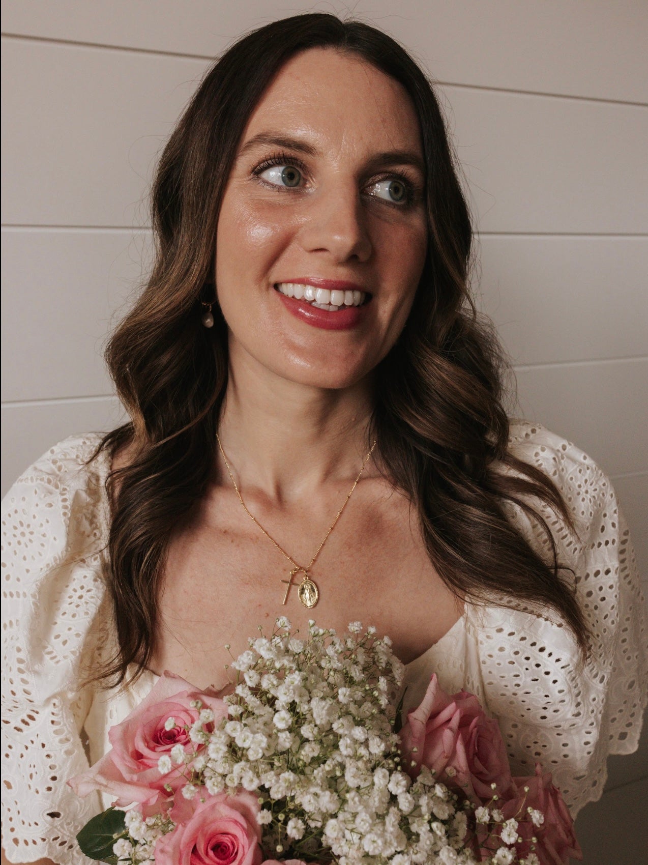 Miraculous Medal + Dainty Cross Gold Filled Necklace
