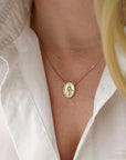 Miraculous Medal x Our Lady of Sorrow Gold Filled Dainty Chain Necklace