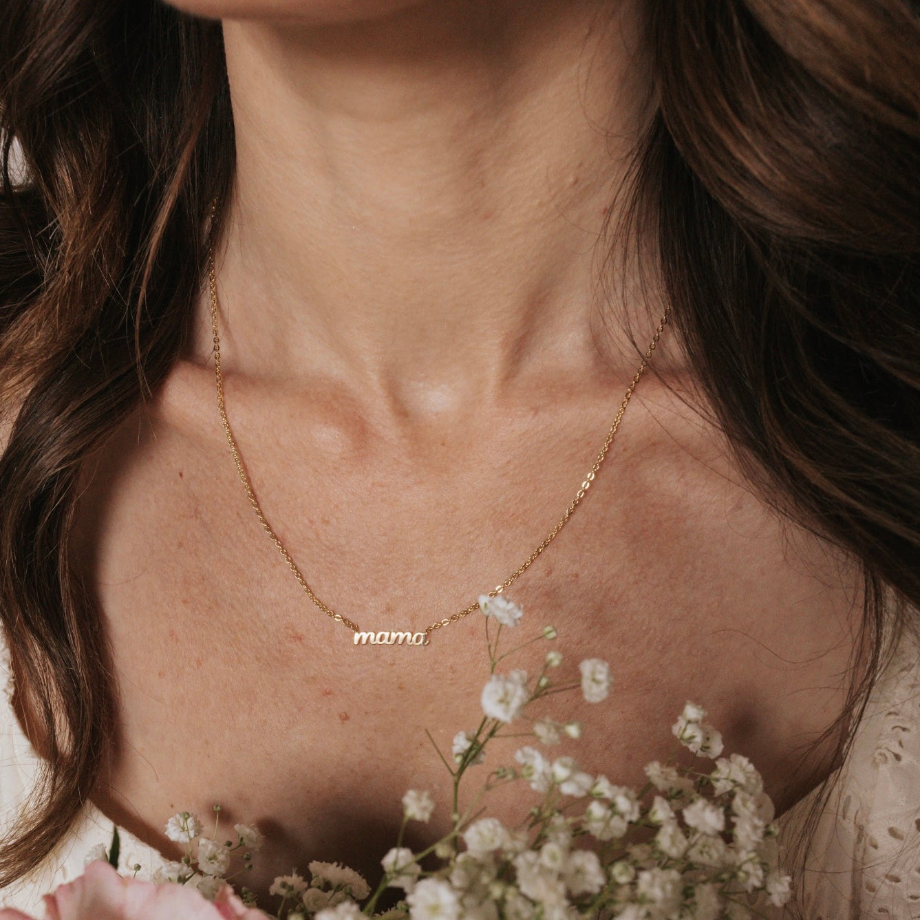 Mama Gold Filled Chain Necklace
