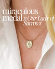 Miraculous Medal x Our Lady of Sorrow Gold Filled Dainty Chain Necklace