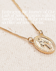 Miraculous Medal x Our Lady of Sorrow Gold Filled Dainty Chain Necklace