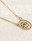 Miraculous Medal x Our Lady of Sorrow Gold Filled Dainty Chain Necklace