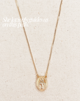Miraculous Medal x Our Lady of Sorrow Gold Filled Dainty Chain Necklace