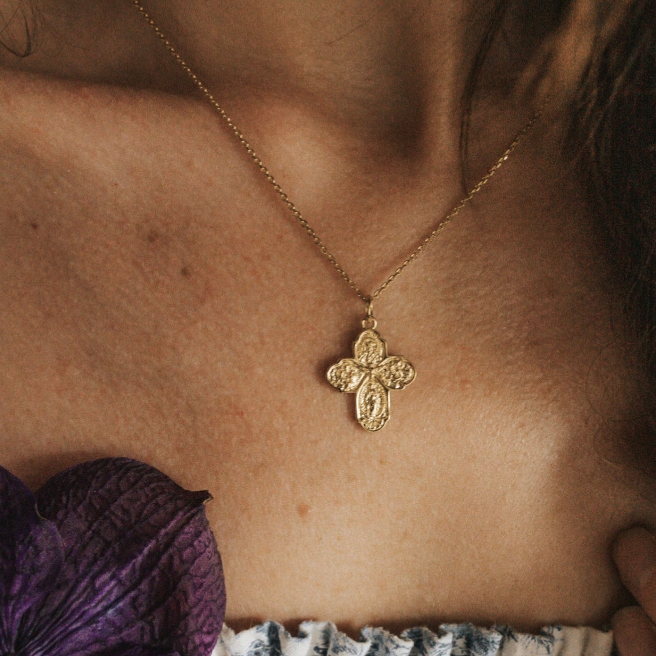 The Four Way Cross Medal Necklace