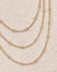Miraculous Medal + St. Benedict Medal Gold Filled Satellite Chain Necklace