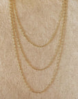 Petite Miraculous Medal Gold Filled Rosary Chain Necklace
