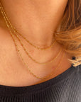 Petite Miraculous Medal Gold Filled Rosary Chain Necklace