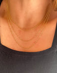 Petite Miraculous Medal Gold Filled Rosary Chain Necklace