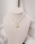Miraculous Medal Antique Gold Filled Beaded Chain Necklace