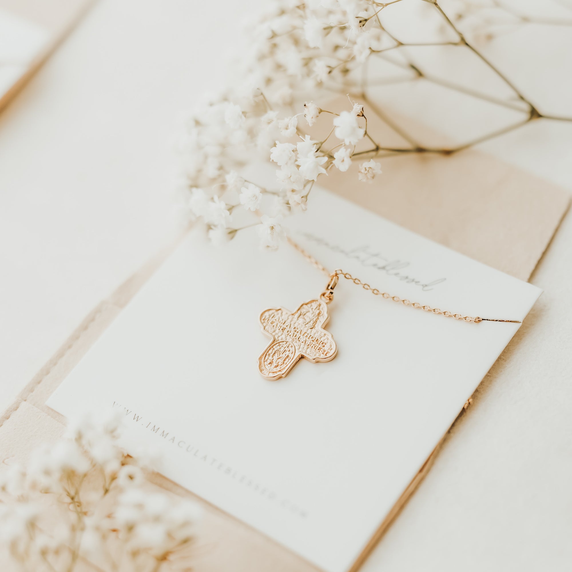 The Four Way Cross Medal Necklace