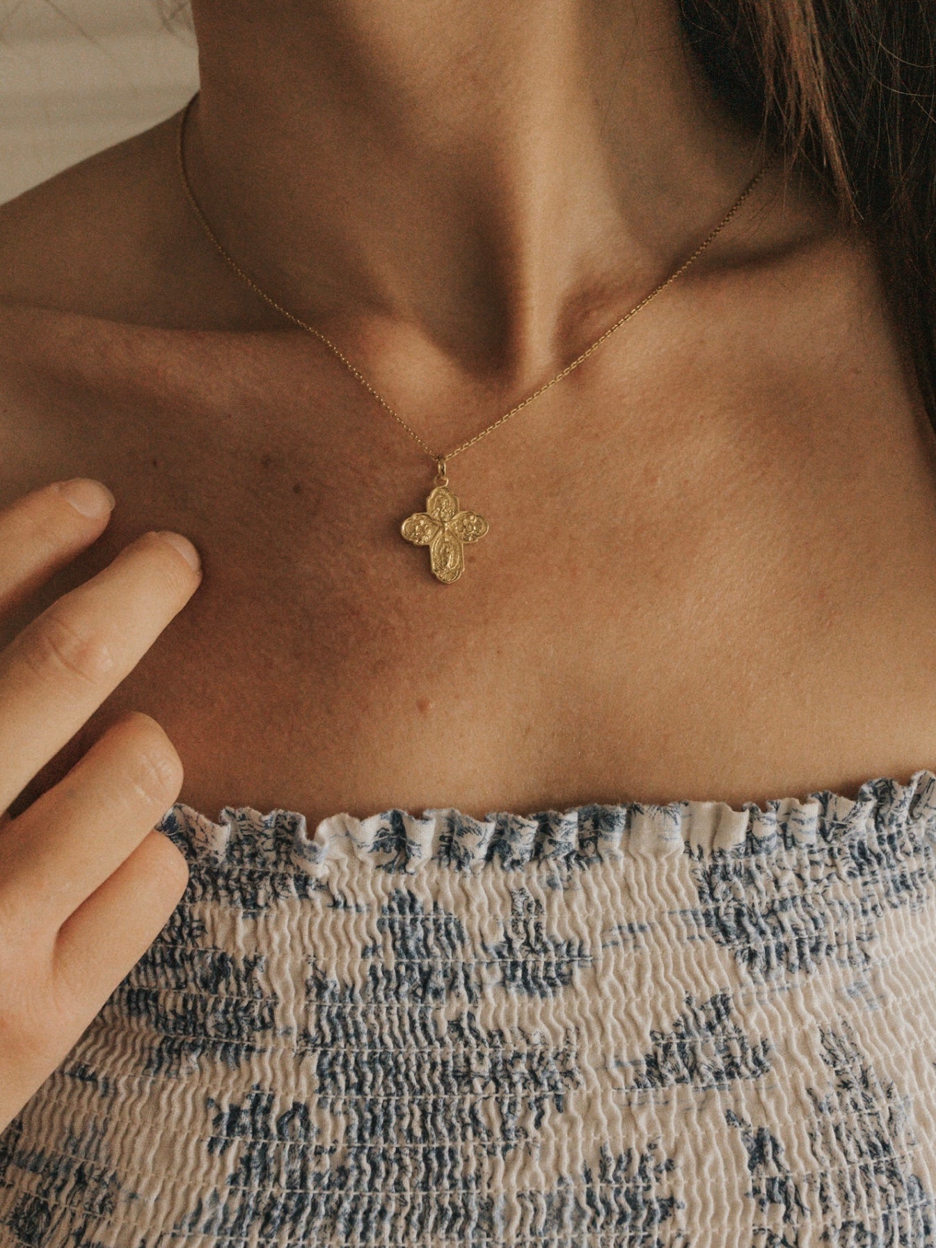 The Four Way Cross Medal Necklace