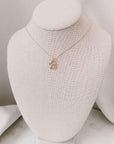 Petite Miraculous Medal + Petite Crucifix Gold Filled Dainty Chain Necklace