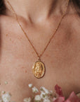 Consecration to Mary Miraculous Medal Gold Filled Necklace