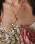 Consecration to Mary Miraculous Medal Gold Filled Necklace