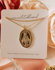 Consecration to Mary Miraculous Medal Gold Filled Necklace