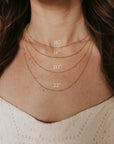 Petite Miraculous Medal + Petite Crucifix Gold Filled Satellite Chain Necklace