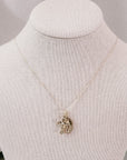 Miraculous Medal + Crucifix Gold Filled Dainty Chain Necklace