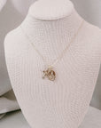 Miraculous Medal + Crucifix Gold Filled Dainty Chain Necklace