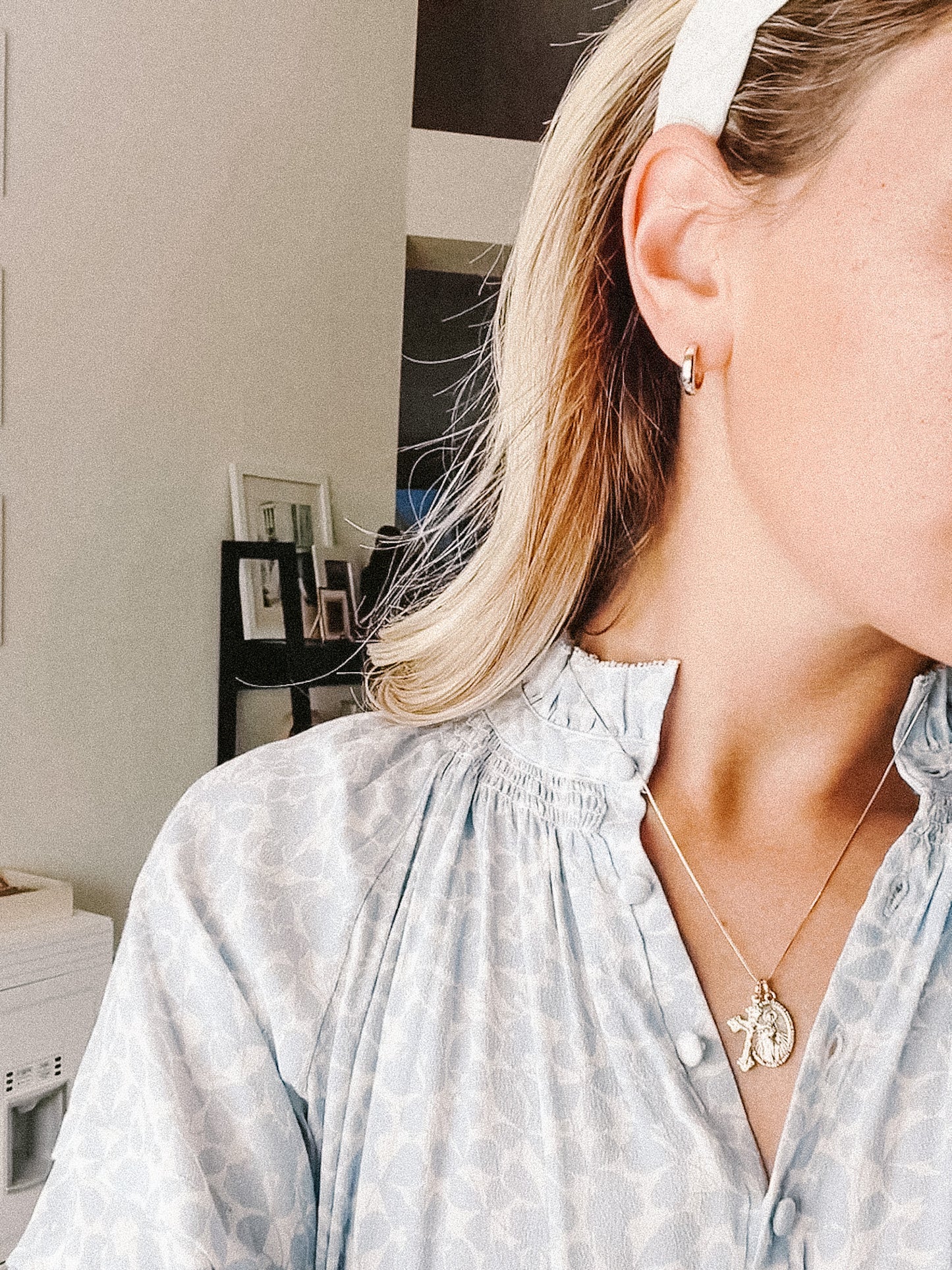 Miraculous Medal + Crucifix Gold Filled Dainty Chain Necklace