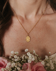 Miraculous Medal Gold Filled Satellite Chain Necklace