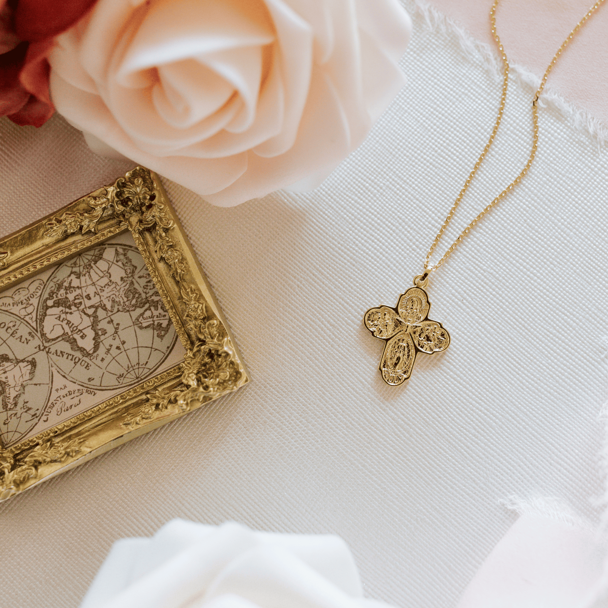 The Four Way Cross Medal Necklace