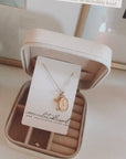 Miraculous Medal + Crucifix Gold Filled Dainty Chain Necklace