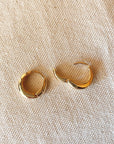 Hoop Artisan Style Clicker Gold Filled Earrings