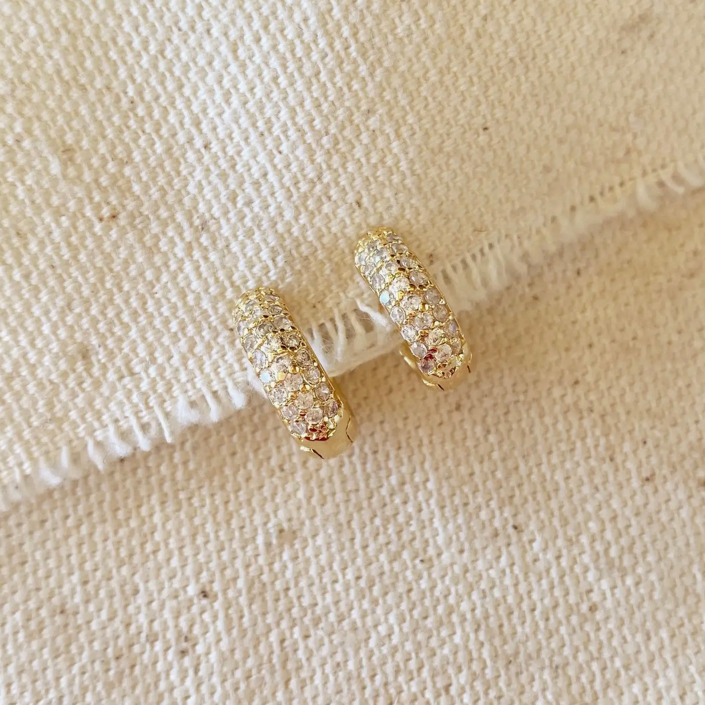 retro-hoop-clicker-earrings-gold-filled-cz-diamond