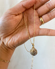 St. Benedict Medal 15mm Gold Filled Satellite Chain Necklace