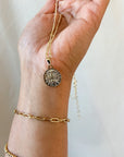 St. Benedict Medal 15mm Gold Filled Satellite Chain Necklace