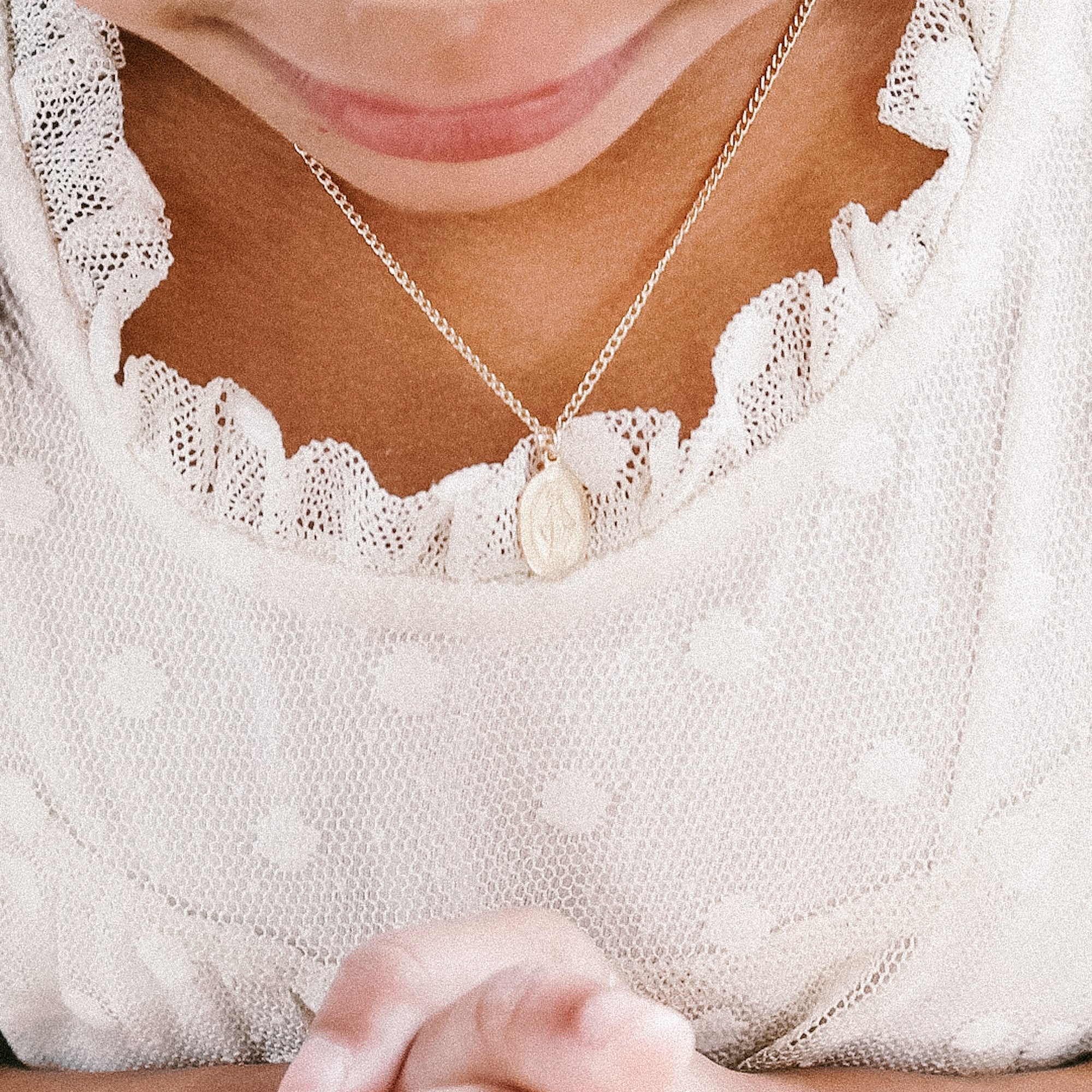Miraculous Medal Tiny Children Gold Filled Necklace