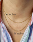 Miraculous Medal + St. Benedict Medal Gold Filled Satellite Chain Necklace