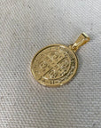 Miraculous Medal + St. Benedict Medal Gold Filled Satellite Chain Necklace
