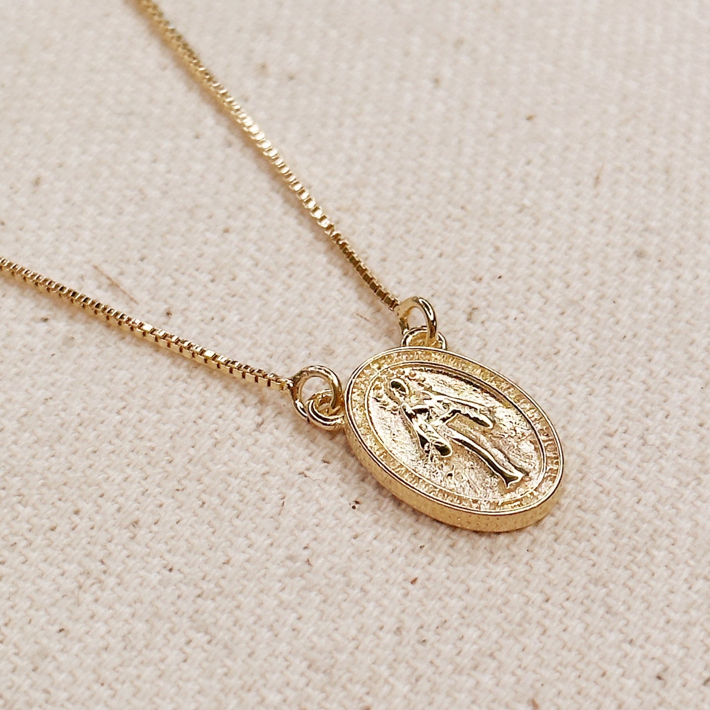 Miraculous Medal x Our Lady of Sorrow Gold Filled Dainty Chain Necklace