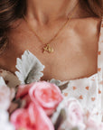 Petite Miraculous Medal + Petite Crucifix Gold Filled Satellite Chain Necklace