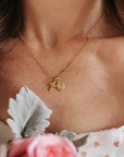 Petite Miraculous Medal + Petite Crucifix Gold Filled Satellite Chain Necklace