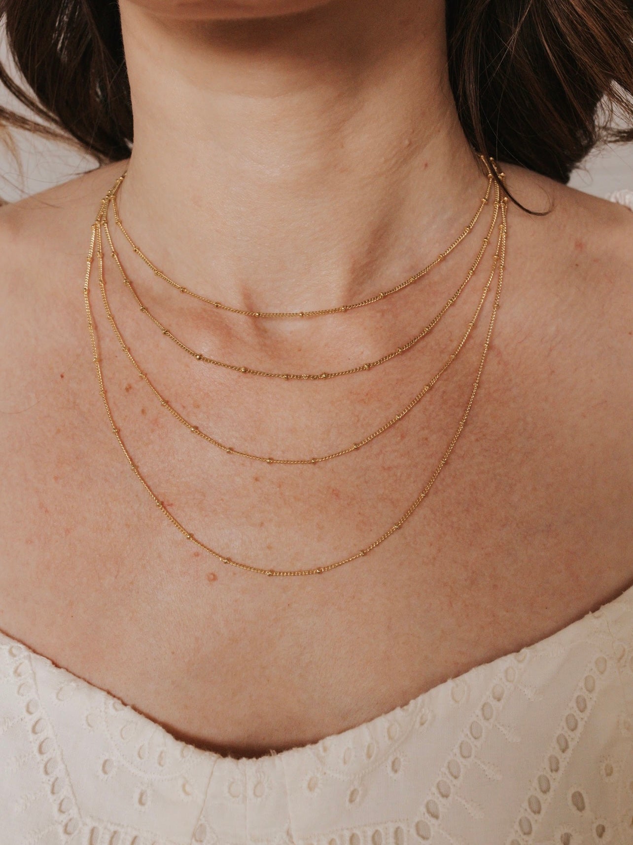 Our Lady of Guadalupe Medal Gold Filled Dainty Chain Necklace