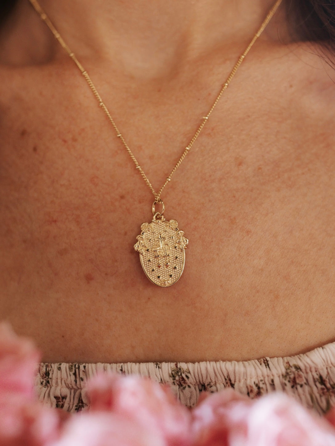 Immaculate Conception Miraculous Medal Gold Filled Necklace