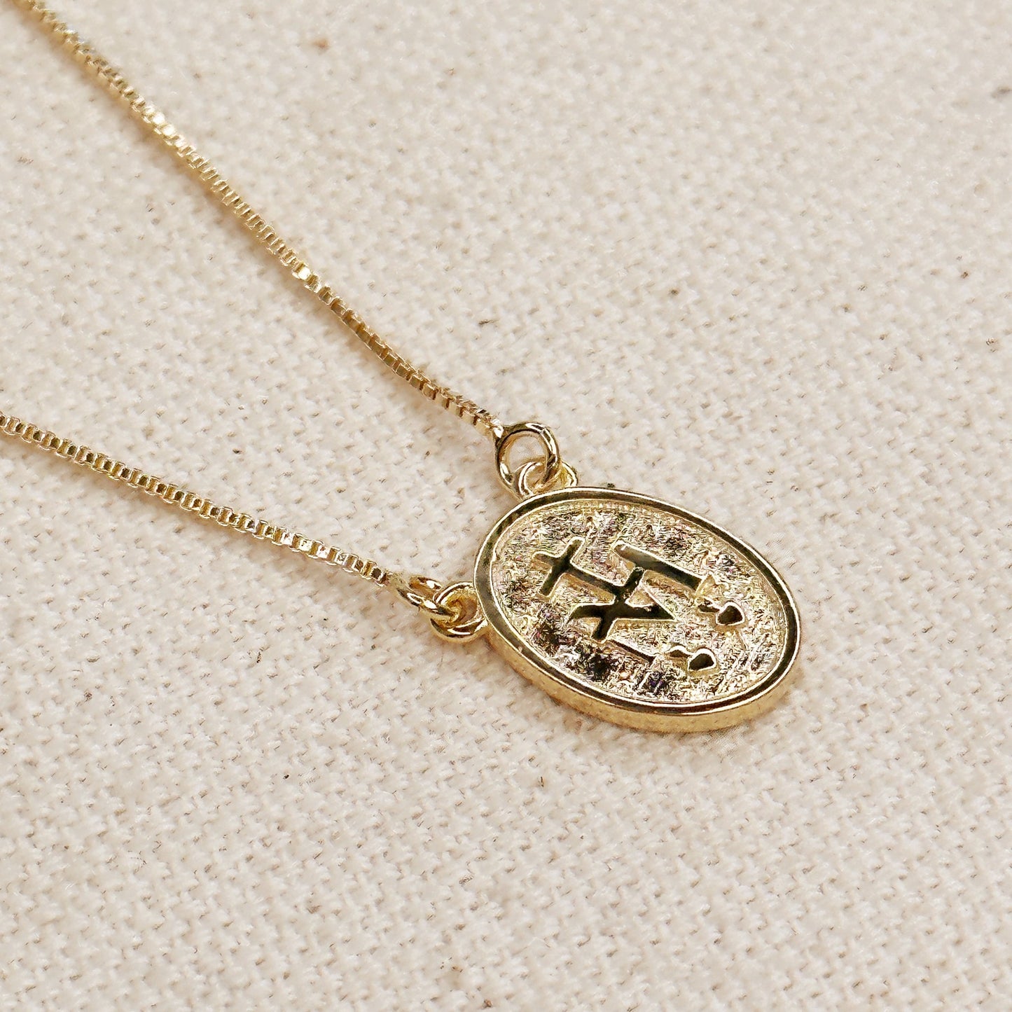 Miraculous Medal x Our Lady of Sorrow Gold Filled Dainty Chain Necklace