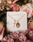 Miraculous Medal + Dainty Cross Gold Filled Necklace