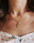 Miraculous Medal Gold Filled Satellite Chain Necklace