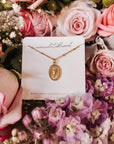 Miraculous Medal Gold Filled Satellite Chain Necklace