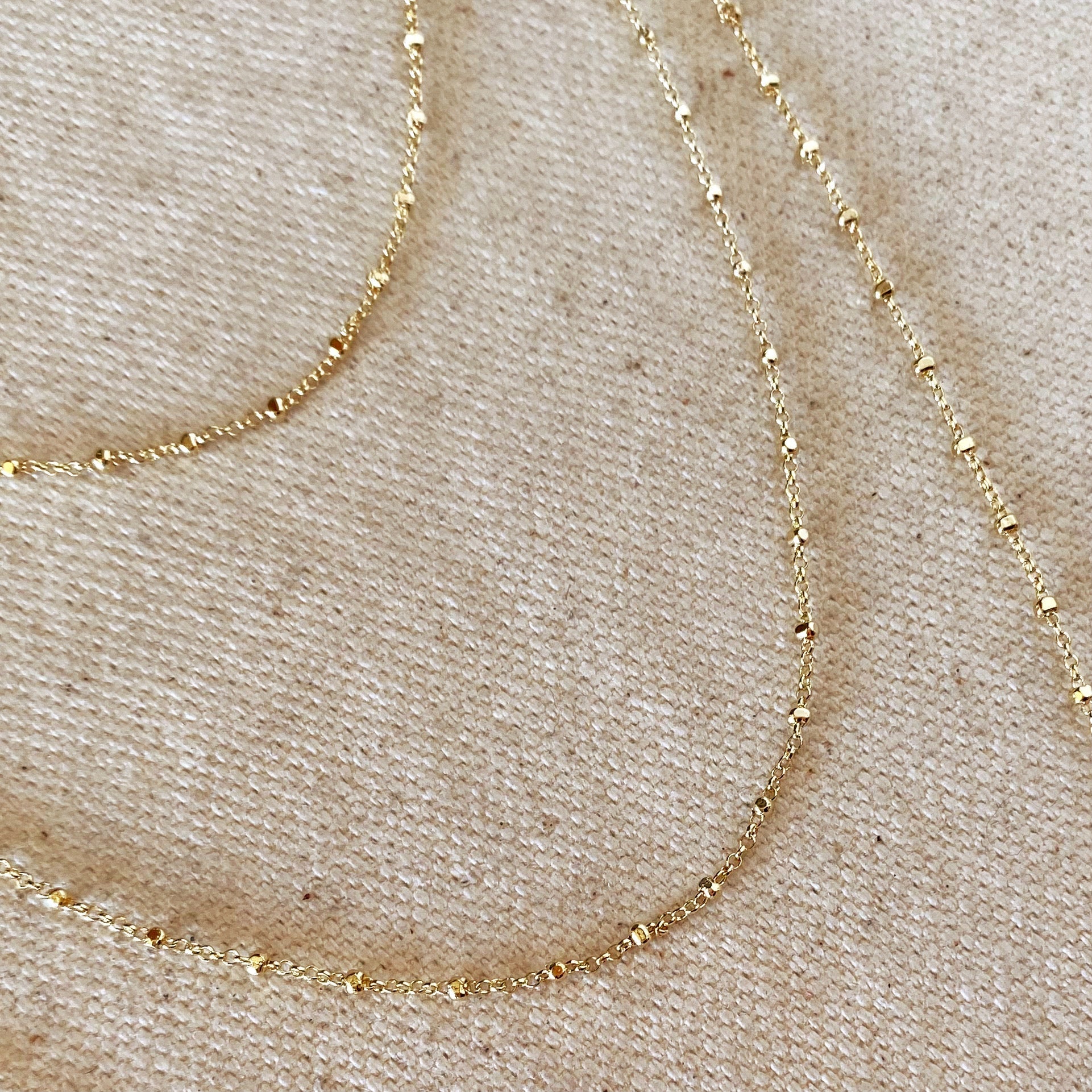 Petite Miraculous Medal Gold Filled Rosary Chain Necklace