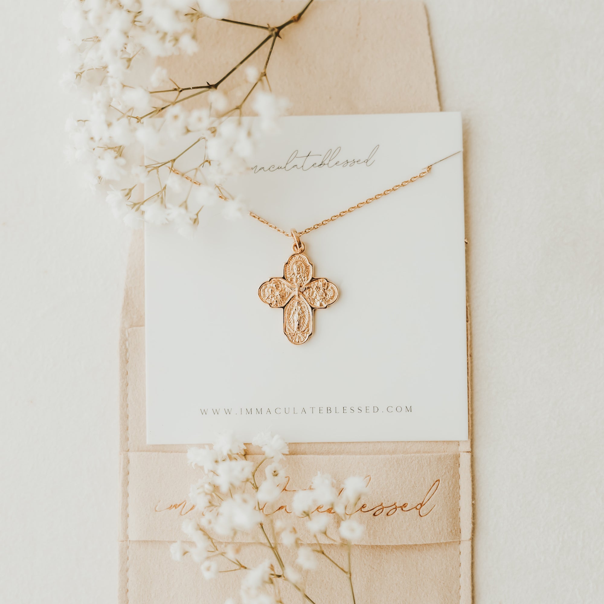 The Four Way Cross Medal Necklace